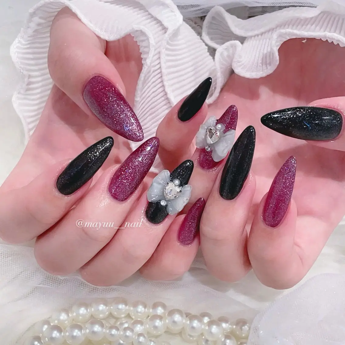 ネイル ハンドネイル 🎀 Mayu 🎀痛ネイルのネイルデザイン