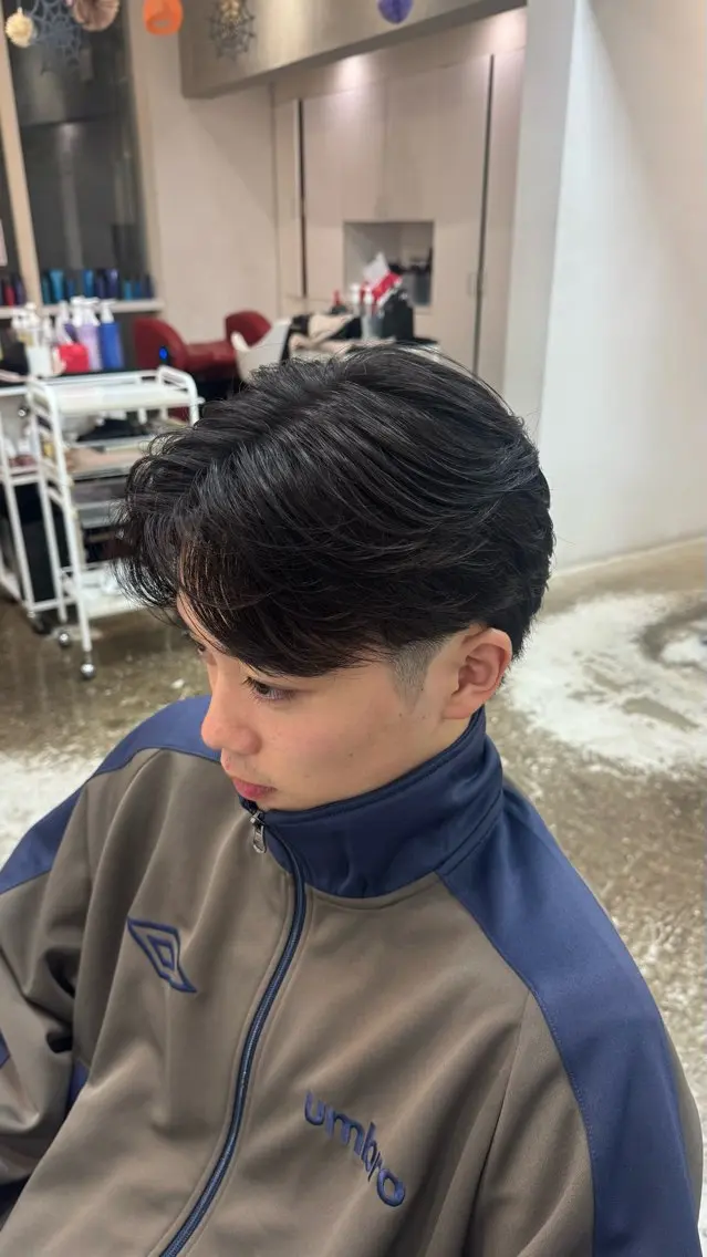 パーマ メンズ 池上 龍のヘアスタイル