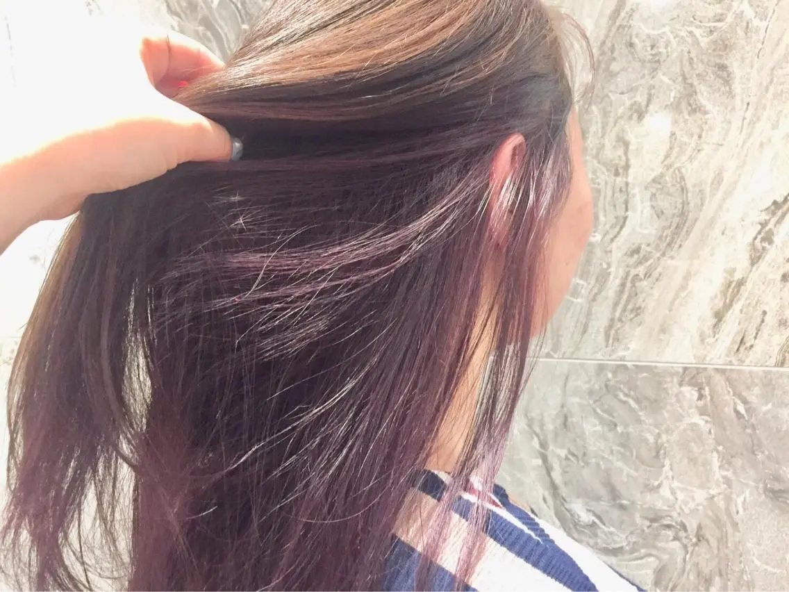 ロング カラー ︎︎🧸 ユリ ︎︎🧸のヘアスタイル