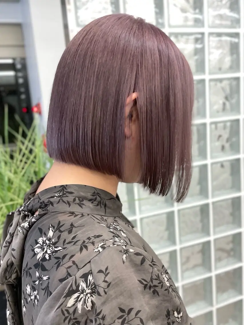 ミディアム ミルクティーベージュ レイヤー/あげは🎀のヘアスタイル