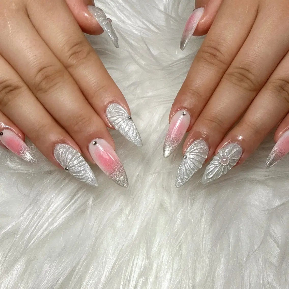 ネイル 持ち込み 春ネイル ハンドネイル L'ino nailのネイルデザイン
