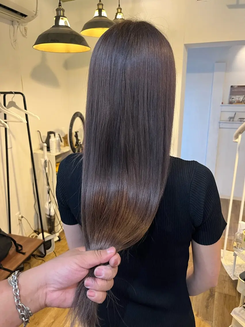 セミロング カット ヘアカラー トリートメント nico【代表】 市川　拓也のヘアスタイル