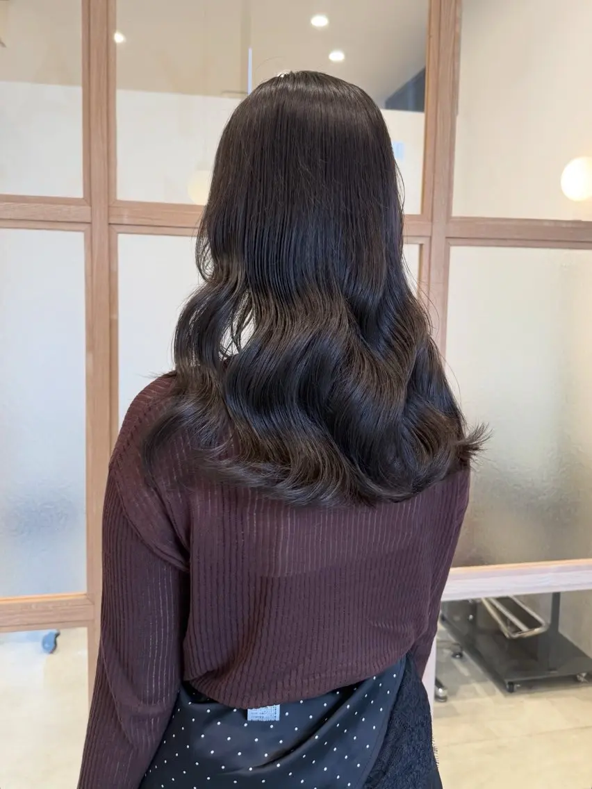 セミロング カット ヘアカラー トリートメント 𓍯柔らかhair 𓍯 yukinoのヘアスタイル