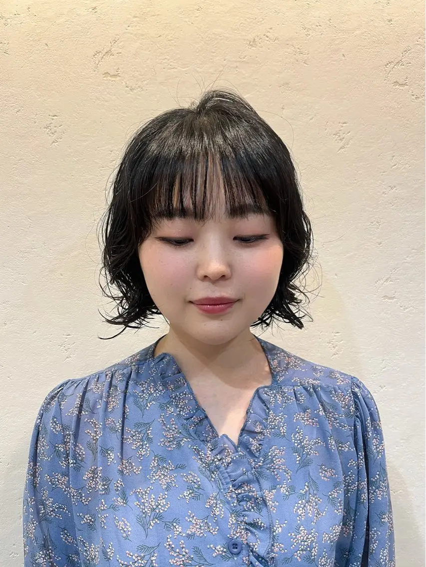 ショート パーマ ボブ カット パーマ 工藤 梨花のヘアスタイル