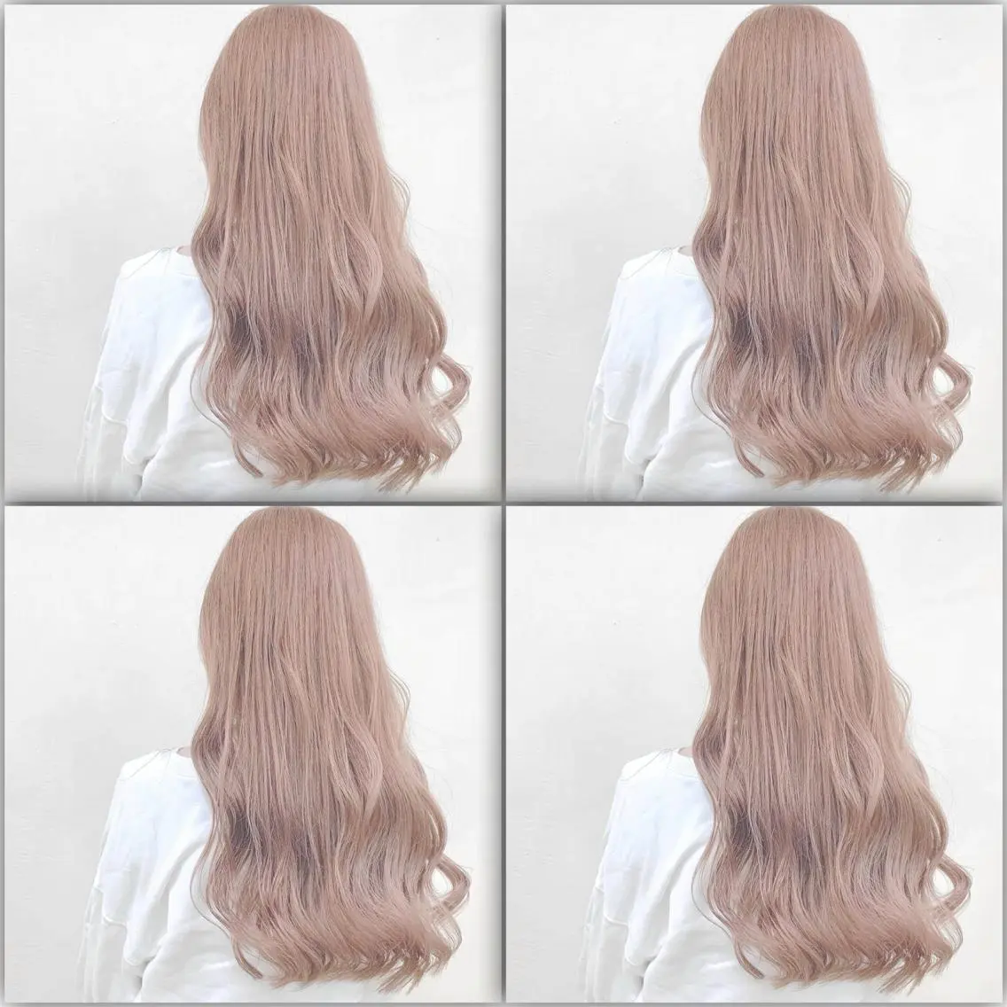 セミロング カラー ブリーチ ケアブリーチ ハイトーンカラー レイヤーダブルカラー KYONのヘアスタイル