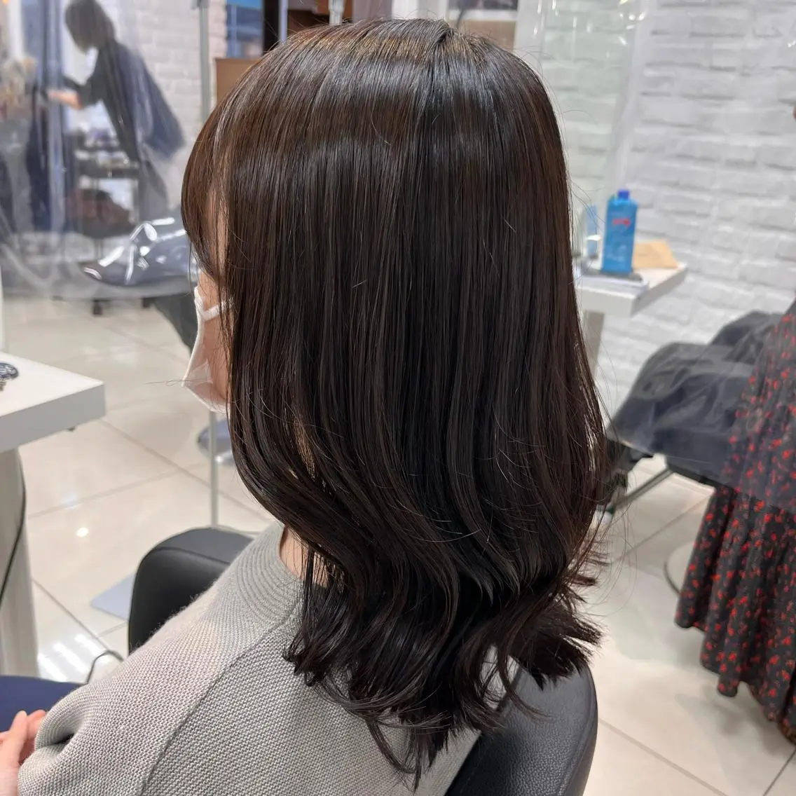 ミディアム カラー 透明感カラー ラベンダーカラー ラベンダーグレー 【メンズ縮毛矯正/ Ryoka】のヘアスタイル