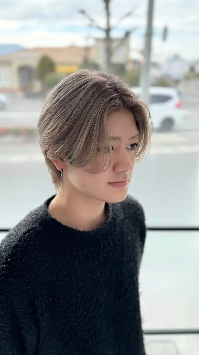 ショート メンズ 🫧はるか🫧 ブリーチ・髪質改善のヘアスタイル