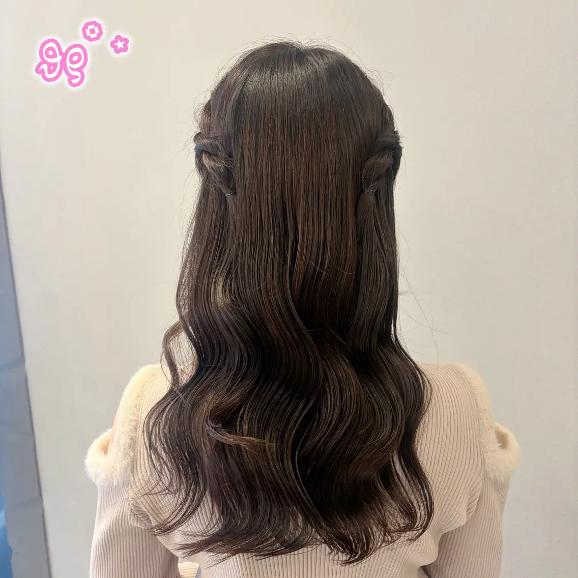 ロング ヘアアレンジ ヘアセット 顔周り/ガーリー /ヘアメ/あつはのヘアスタイル