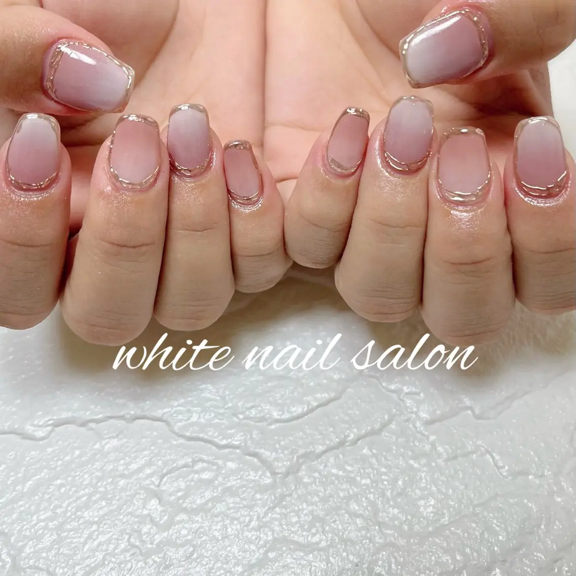 ネイル ラメ(グリッター) 持ち込み ハンドネイル white nail salonのネイルデザイン