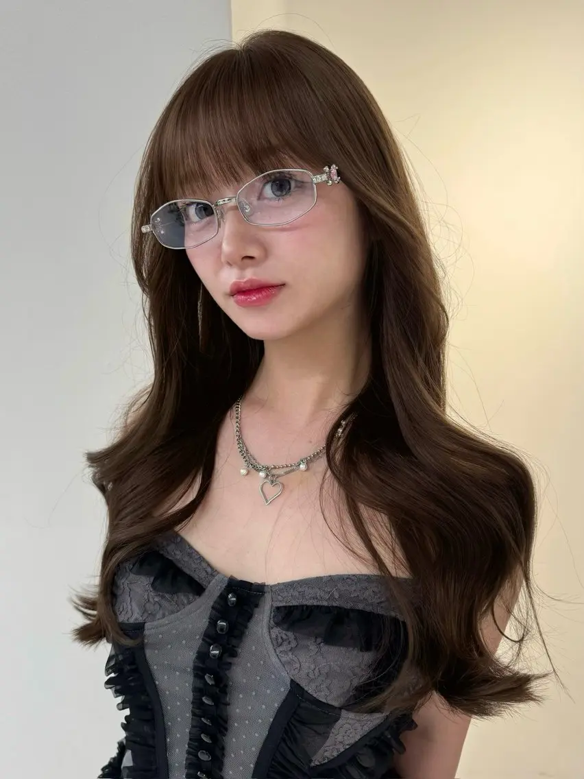 ロング カラー ヘアカラー トリートメント ヘアセット Rita/髪質改善/ ブリーチなしWカラーのヘアスタイル