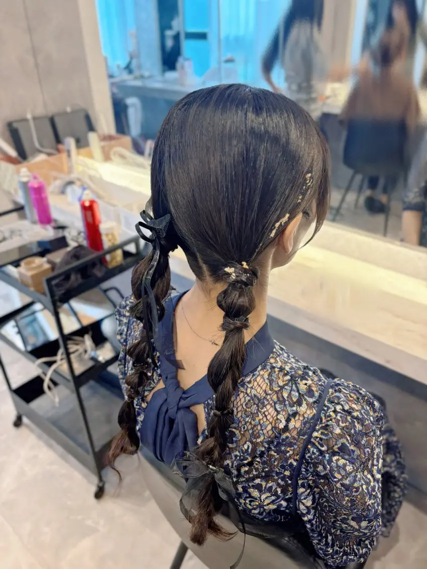 ロング ヘアアレンジ ヘアセット 🫧Maho【浦和】 艶カラー/ヘアメ🫧のヘアスタイル