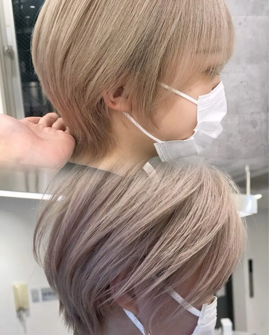 ショート 丸みショート ショートヘア ケアブリーチ🌟 ♢WATARU♢のヘアスタイル