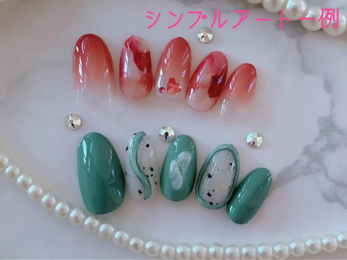ネイル アートネイル シンプルネイル HALU ハルのネイルデザイン