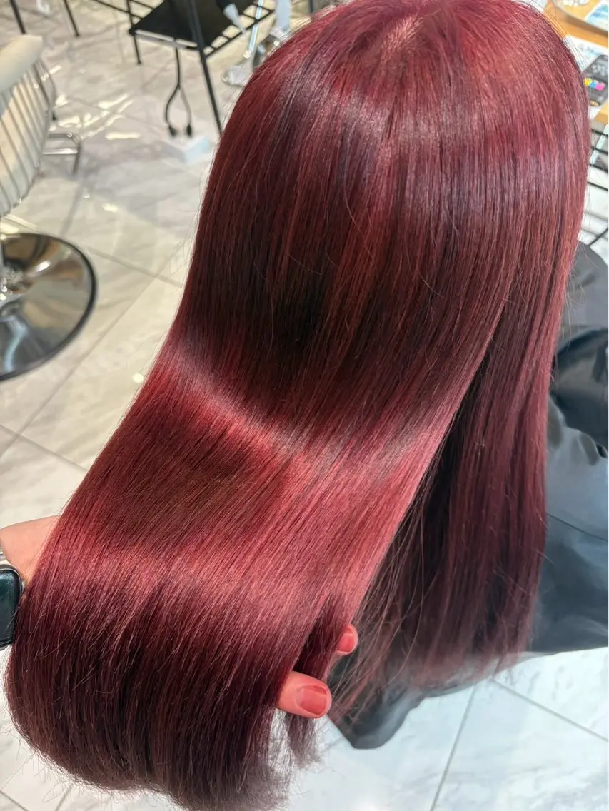 【✨️人気NO.4✨️】🍓ブリーチありダブルカラー🍓+トリートメント🫧の写真