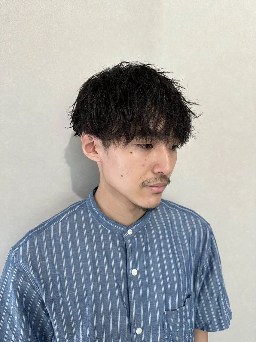 ショート パーマ 遠藤惟斗/渋谷/ 透明感カラーのヘアスタイル