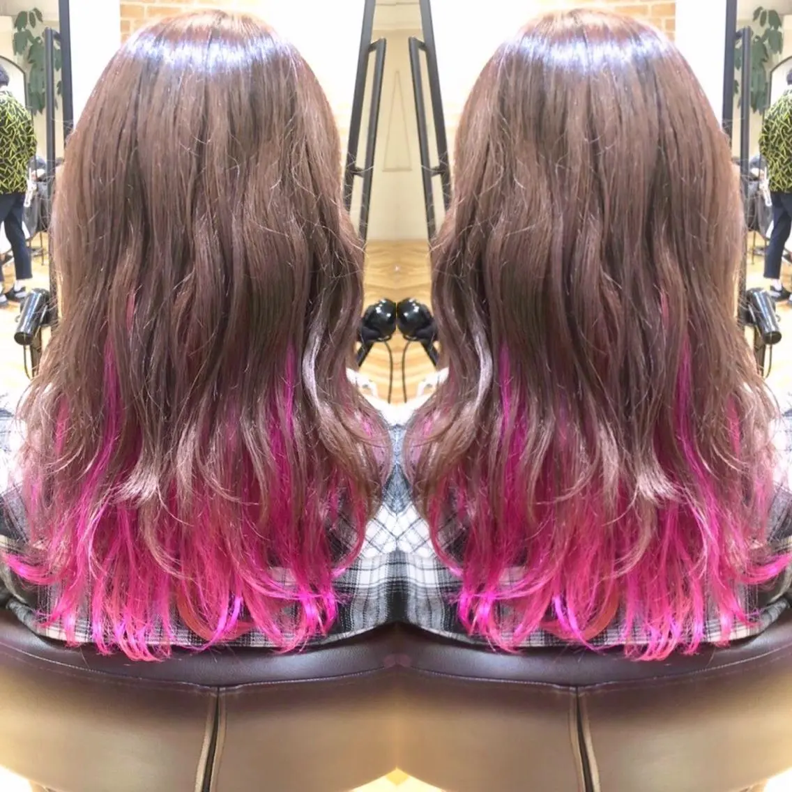 ミディアム カラー ベージュカラー インナーカラー ピンクカラー ピンクベージュ ヘアカラー ブリーチ/髪質改善 🍀MASAKiのヘアスタイル