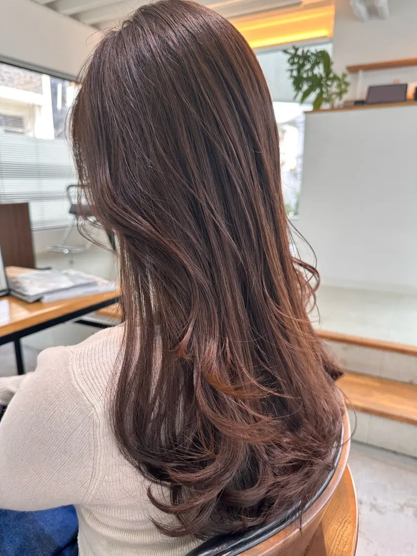 ロング カラー ヘアアレンジ マンツーマンサロン 髪質改善⭐︎代官山のヘアスタイル