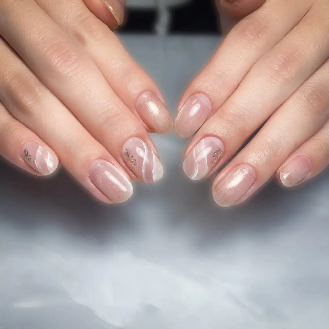 ネイル マグネットネイル ニュアンスネイル ハンドネイル &.nail/ ニュアンス/持込み可のネイルデザイン