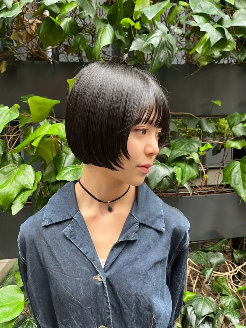 ショート ボブ レイヤーカット 👑パーマ/ ショート👑拓海のヘアスタイル
