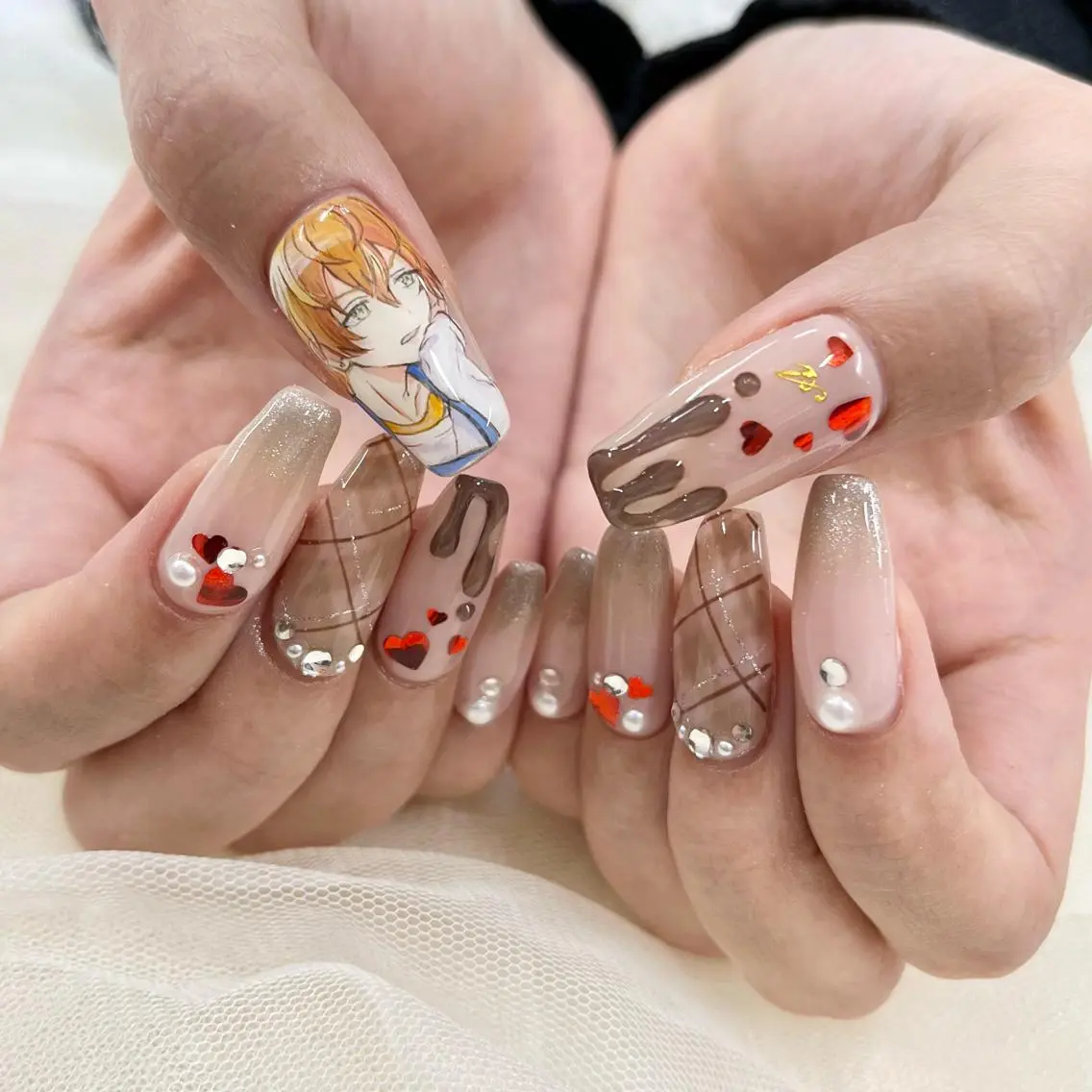 ロング ハンドネイル 池袋痛ネイル Nok. 渡辺のネイルデザイン