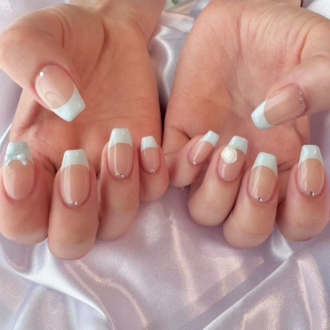 ネイル フレンチネイル nail salon e'mu💐のネイルデザイン