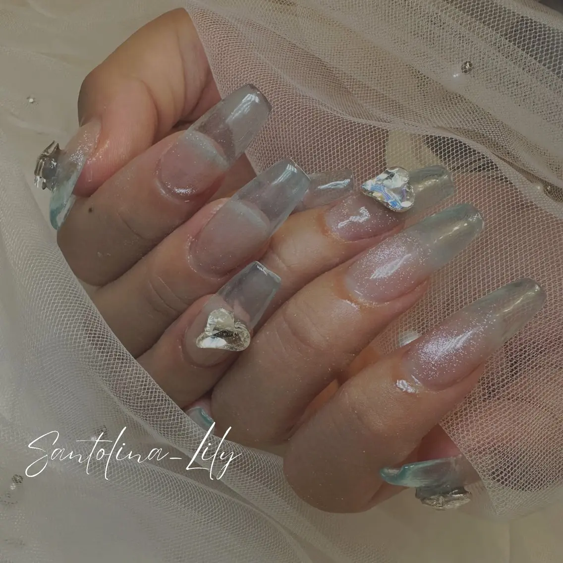 ネイル ハンドネイル Santolina Lilyのネイルデザイン