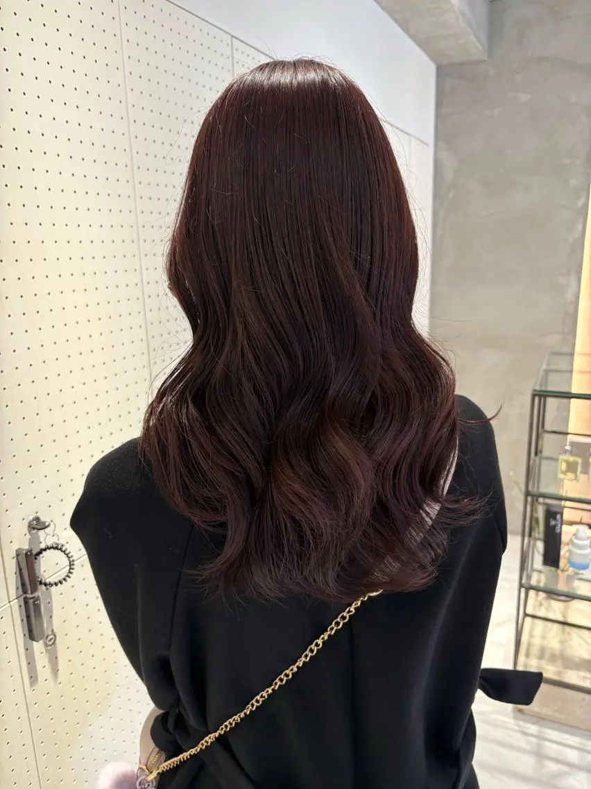 ロング ピンクラベンダー カット ヘアカラー トリートメント 🎀ヘアセット透明感 /REINA🎀のヘアスタイル