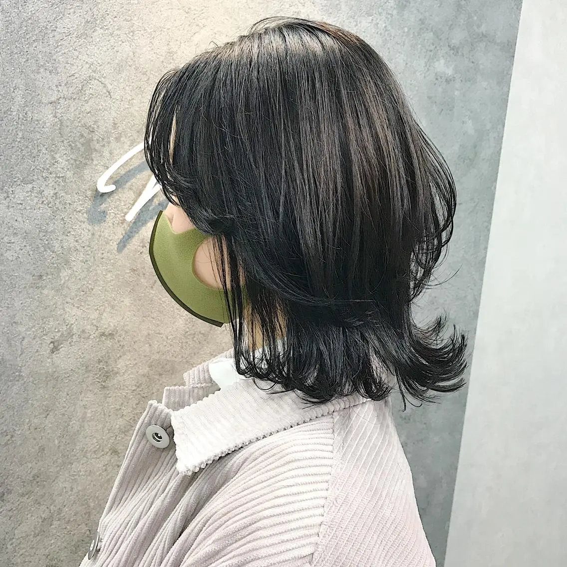 ミディアム レイヤーカット ウルフカット ウルフレイヤー カット 所渉/韓国レイヤー /ウルフカットのヘアスタイル
