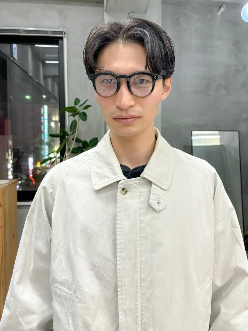 ショート パーマ メンズ 横井伴典 名古屋駅 メンズパーマ/カットのヘアスタイル