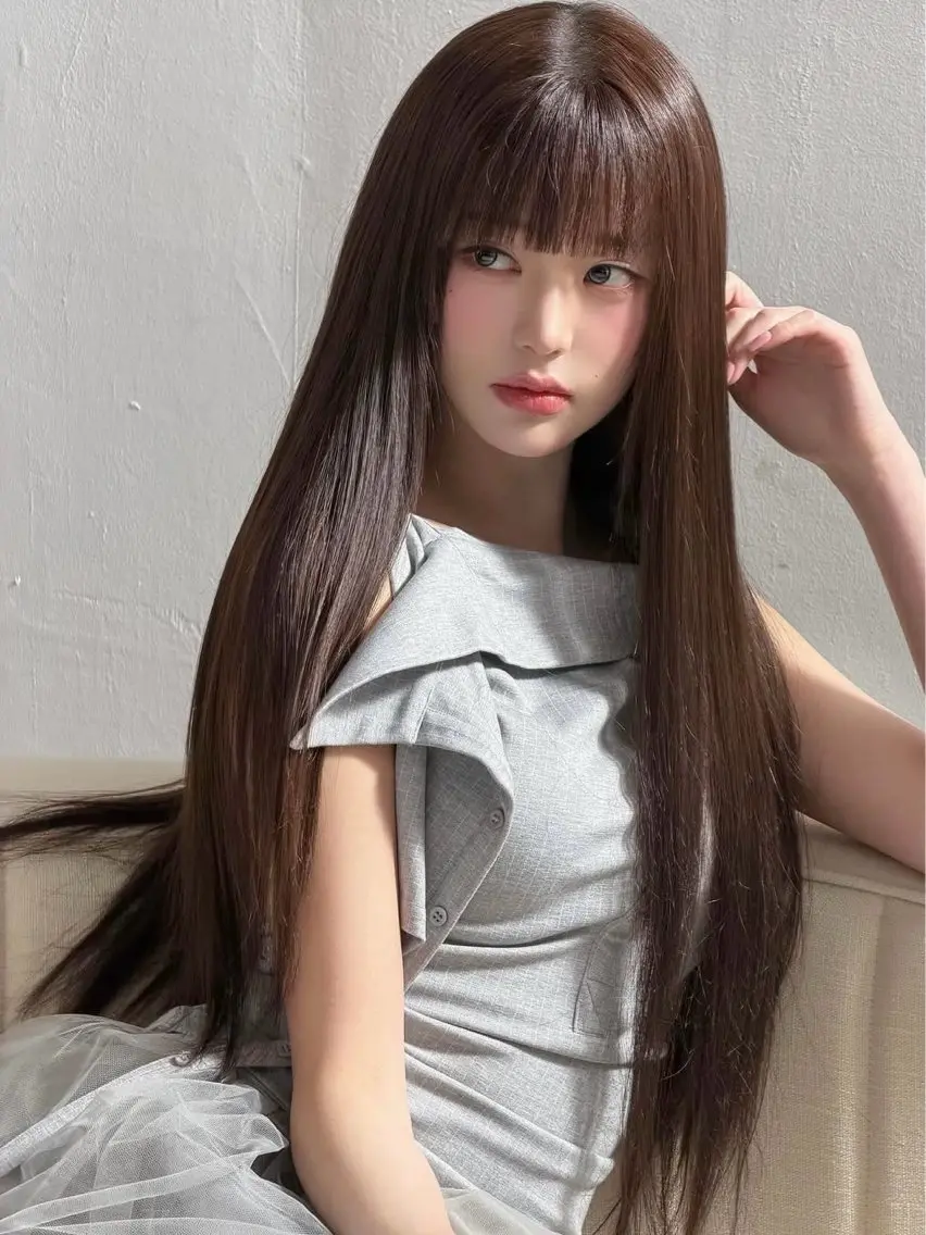 【憧れのちゅるん髪へ💞】縮毛矯正(フル)𓂃🫧お客様に合わせたストレート剤をご提案いたします!!の写真