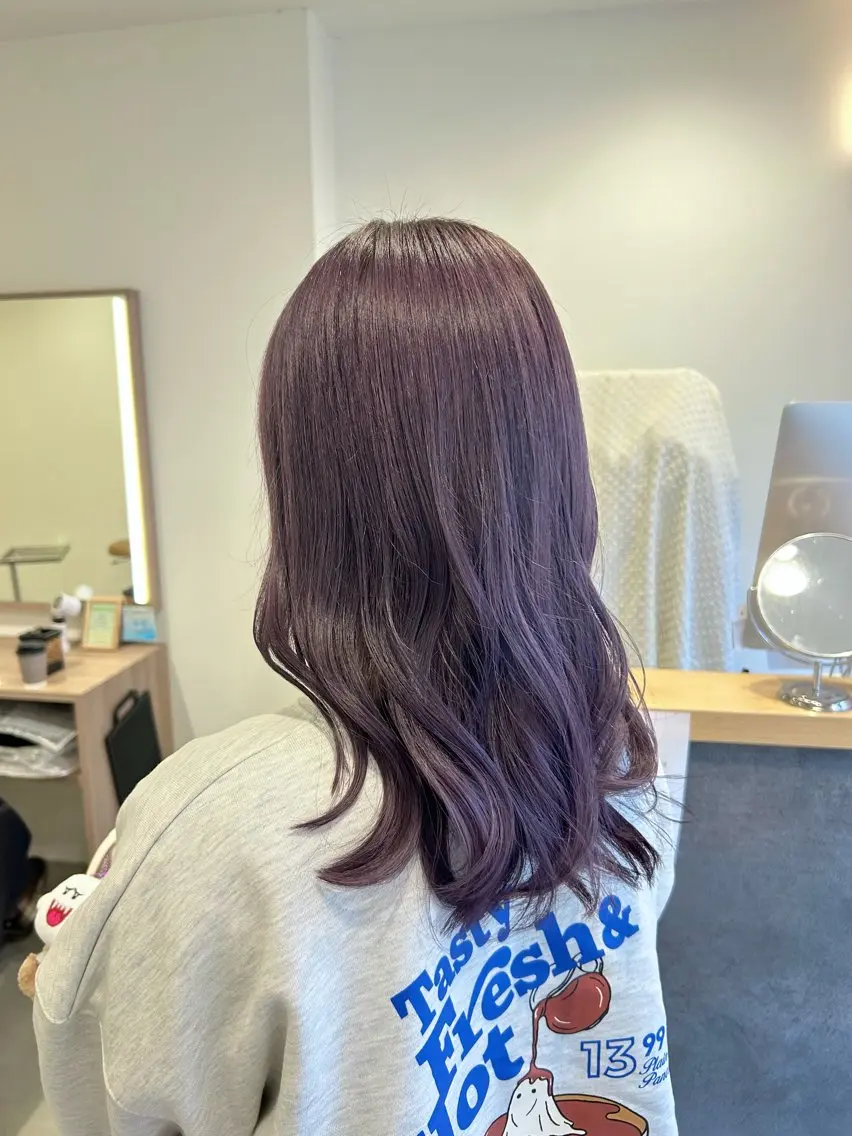 ロング カラー カット ヘアカラー トリートメント 🎀透明感カラー🎀 mikaのヘアスタイル