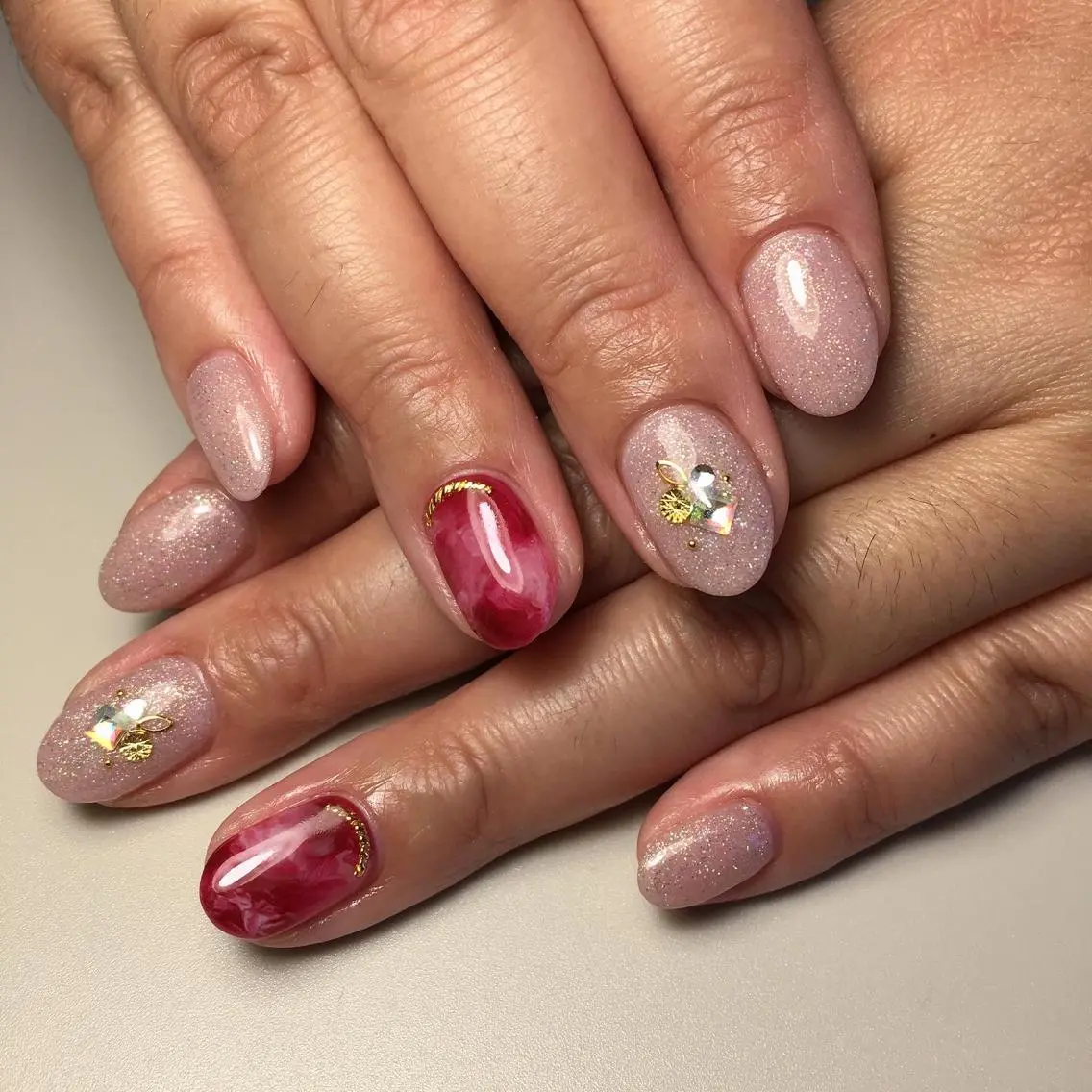 ネイル アートネイル ストーンネイル ハンドネイル kipinail 川﨑えりかのネイルデザイン