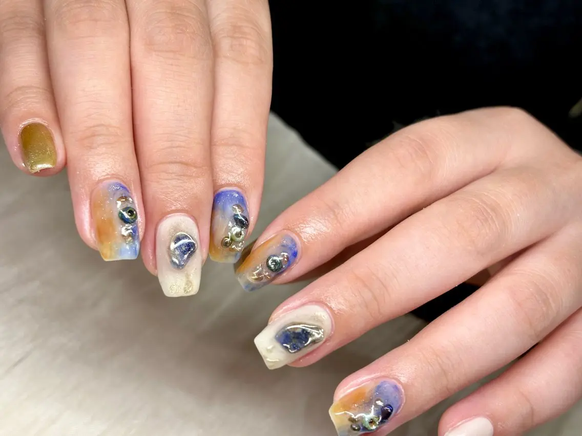 ネイル ジェルネイル ニュアンスネイル ハンドネイル ハンドケア ETE LUNA NAILのネイルデザイン