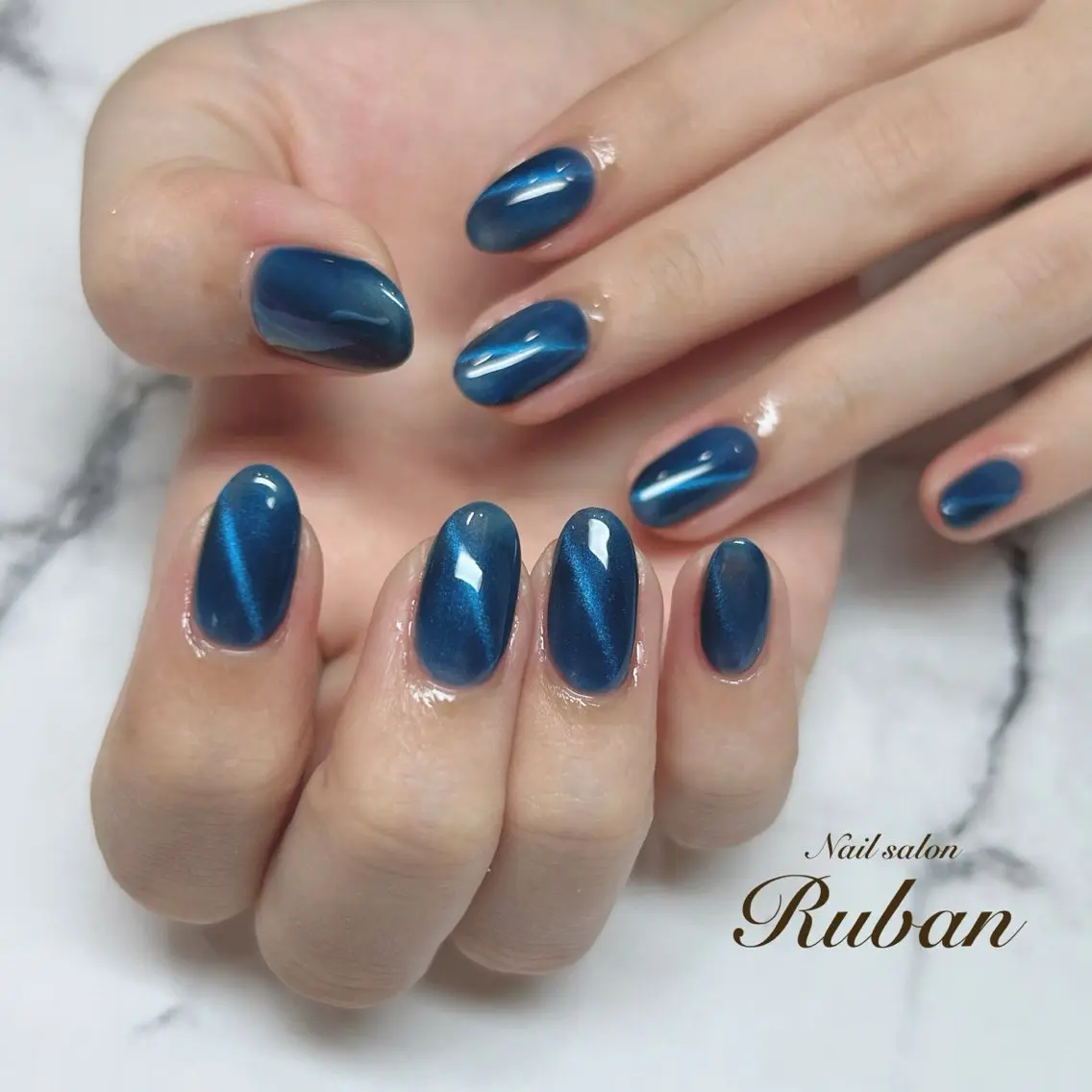 ネイル マグネットネイル ワンカラーネイル Nail salon Rubanのネイルデザイン