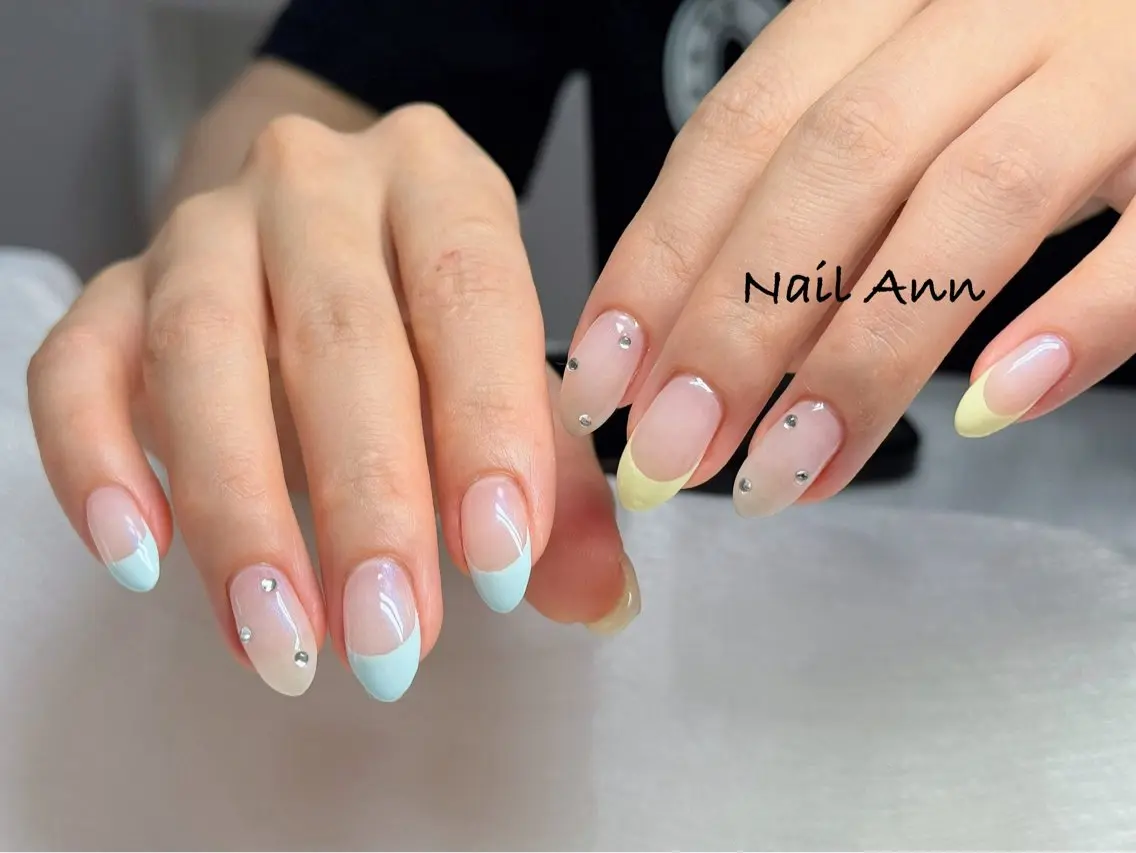 ネイル アートネイル チークネイル 長さ出し フラッシュネイル フットネイル ハンドネイル Nail Ann【西川口店】のネイルデザイン