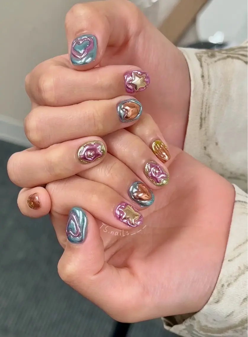 ネイル キラキラネイル マグネットネイル 持ち込み シンプルネイル ハンドネイル フットネイル ハンドケア TS. nails___のネイルデザイン