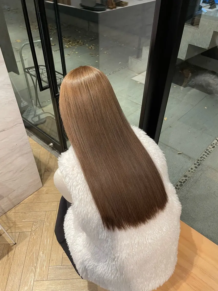 ロング カラー ヘアカラー トリートメント うる艶カラー/美髪 トリートメント/めいのヘアスタイル