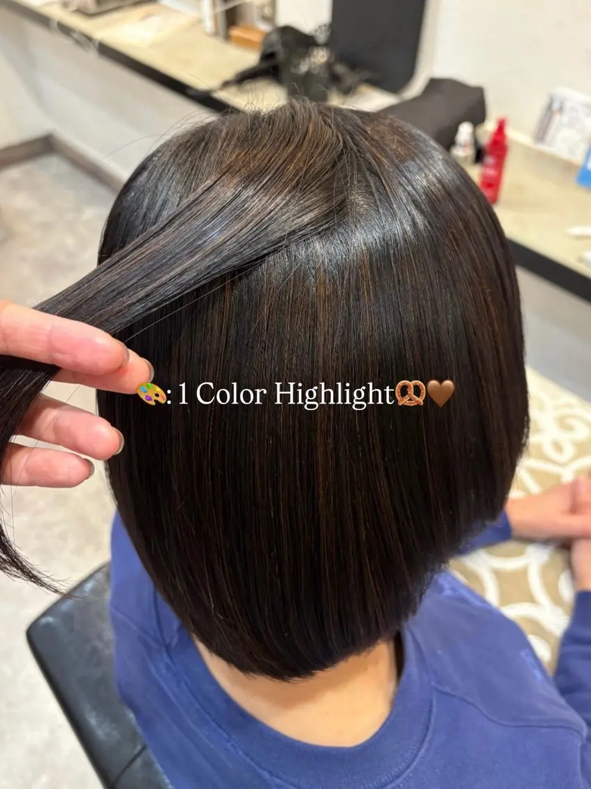 ミディアム カラー ハイライトカラー ハイライト 🪄くすみカラー❇️ 名塚比奈乃🪄のヘアスタイル