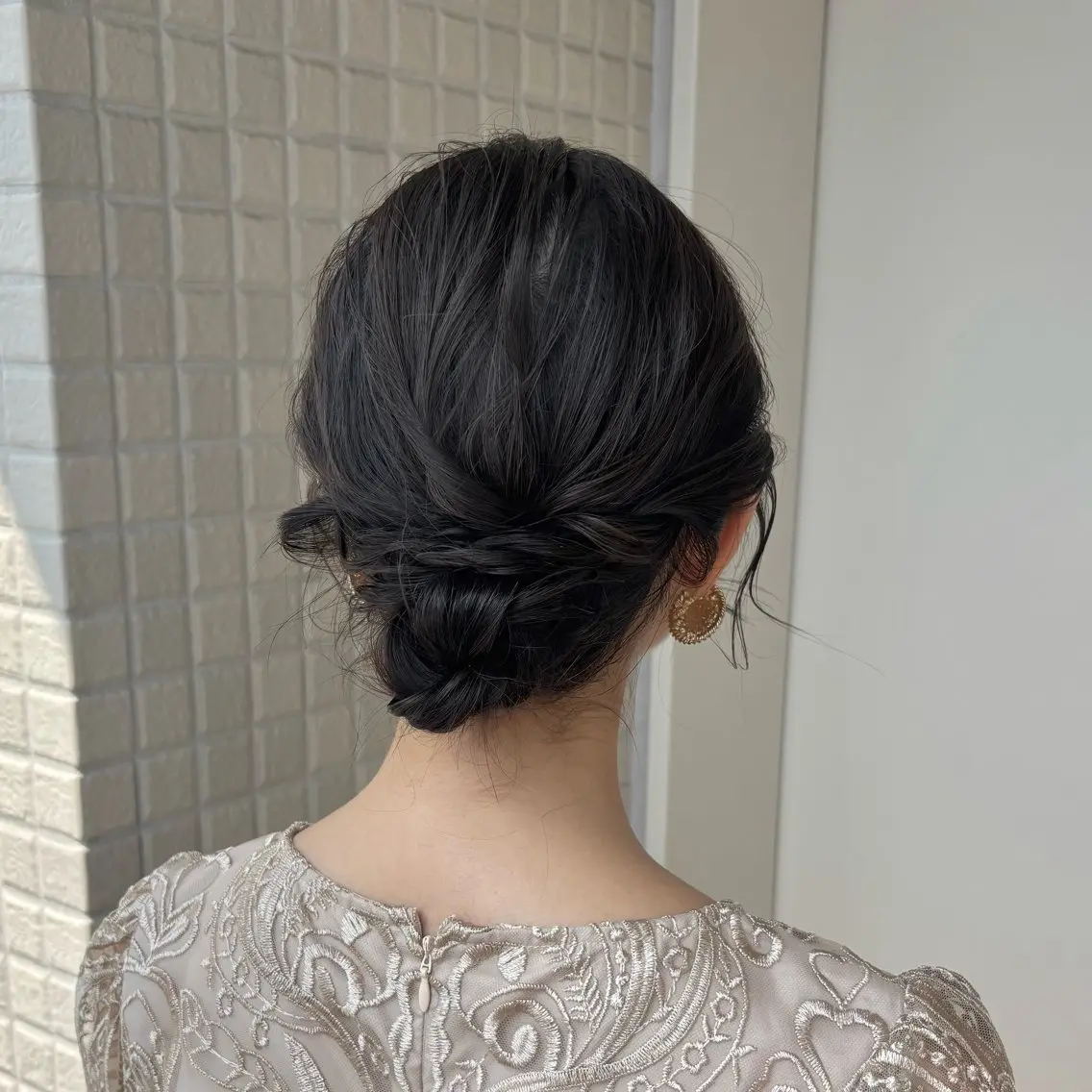 ヘアアレンジ ヘアセット 銀座：似合わせカラー オリーブ🫒アレンジのヘアスタイル