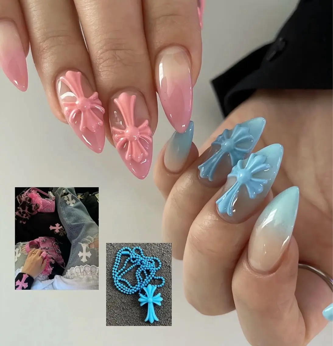 ネイル オーロラネイル フレンチネイル ジェルネイル グラデーション 韓国ネイル ハンドネイル Luci Nailのネイルデザイン