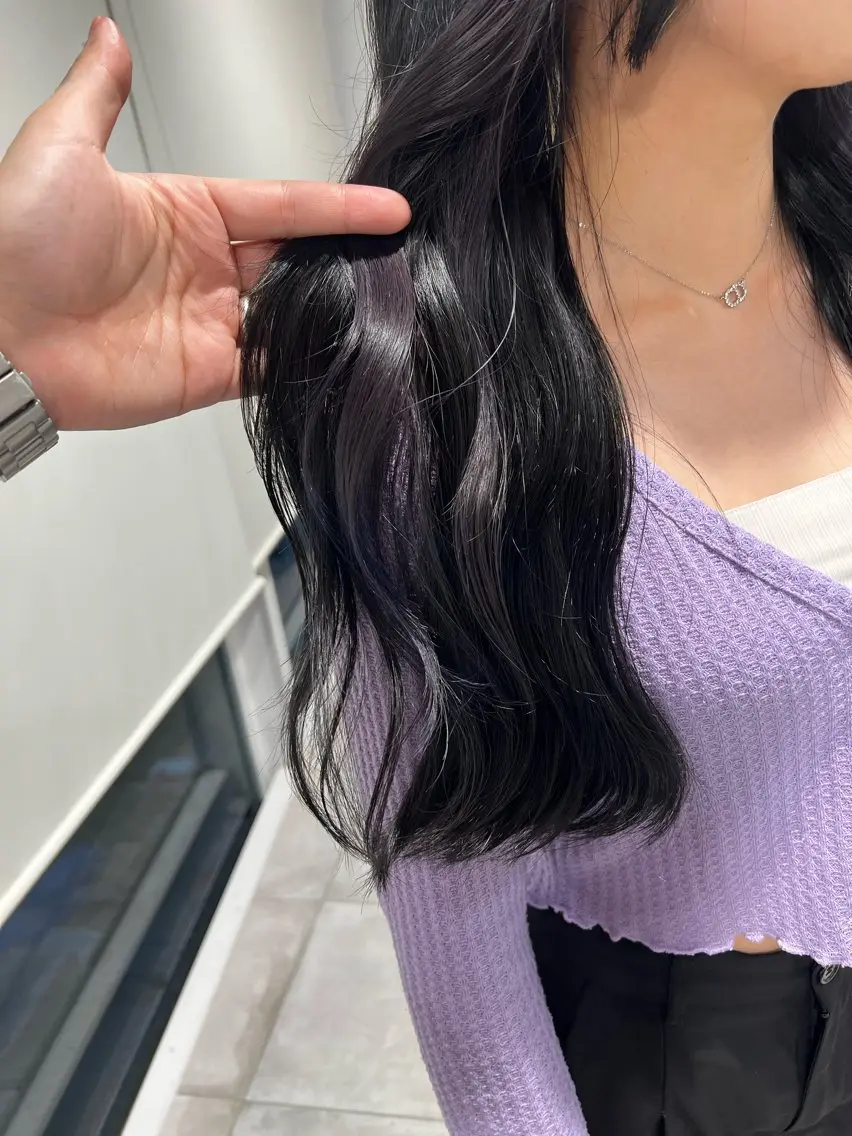 ロング カラー ヘアカラー トリートメント 赤みゼロ/透明感 カラー🔅KANTAのヘアスタイル