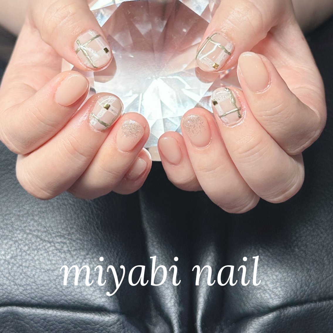 ネイル 持ち込み ハンドネイル miyabi nail 桂川駅近くのネイルデザイン