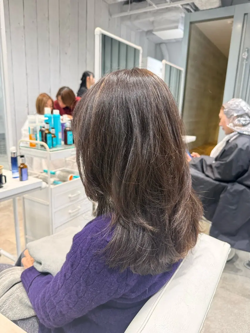 セミロング カット トリートメント M.SLASH 大元研二のヘアスタイル