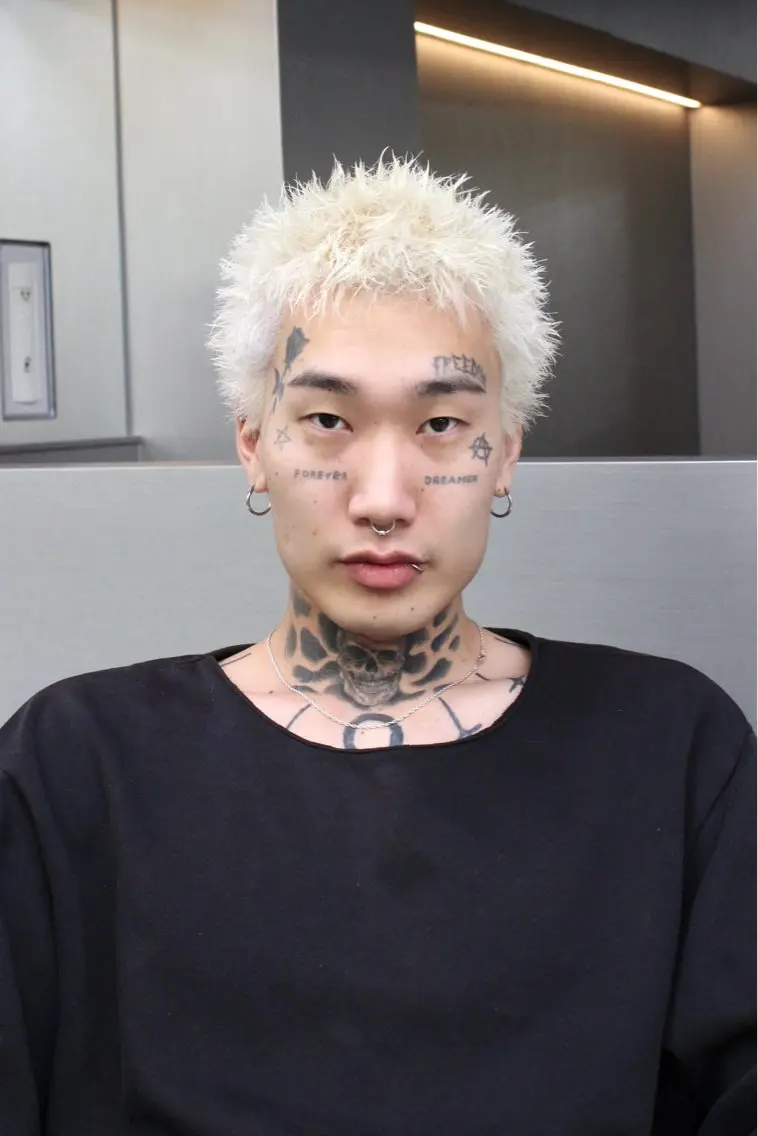 ショート カラー パーマ メンズ カット ヘアカラー パーマ 💈メンズ/パーマ 💈中目黒/谷のヘアスタイル