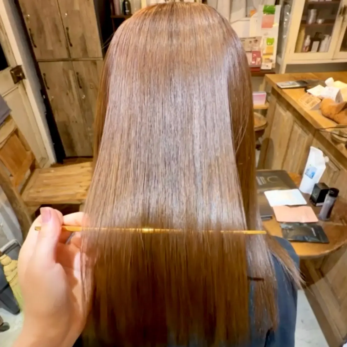 【 練習モデル 】 カット + ナチュラルメテオストレートの写真
