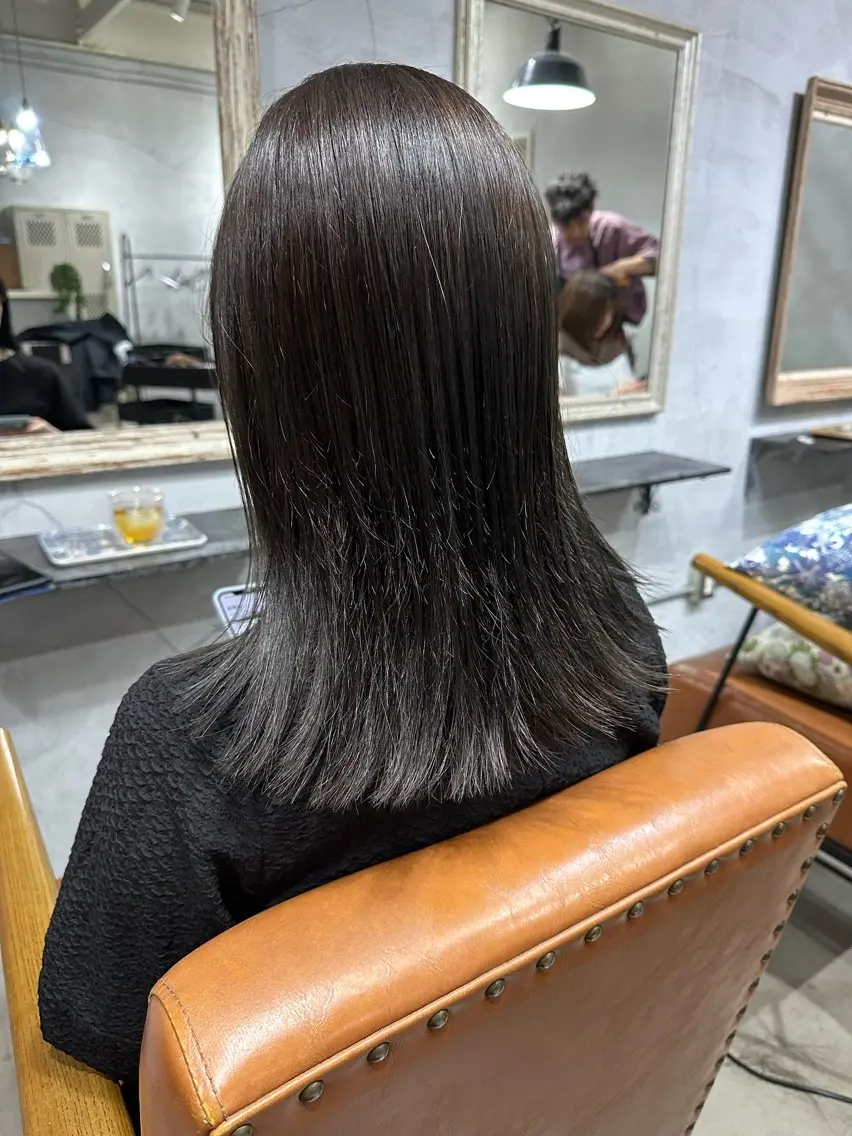 セミロング 縮毛矯正 goen/ カミムラシュウヘイのヘアスタイル
