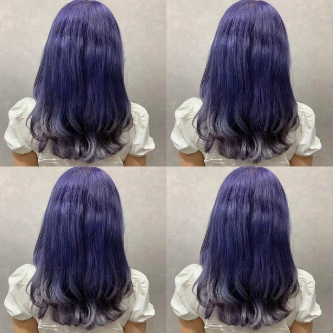 セミロング カラー ヘアアレンジ ダブルカラー 💎yuto💎 ハイトーン/韓国ヘアのヘアスタイル