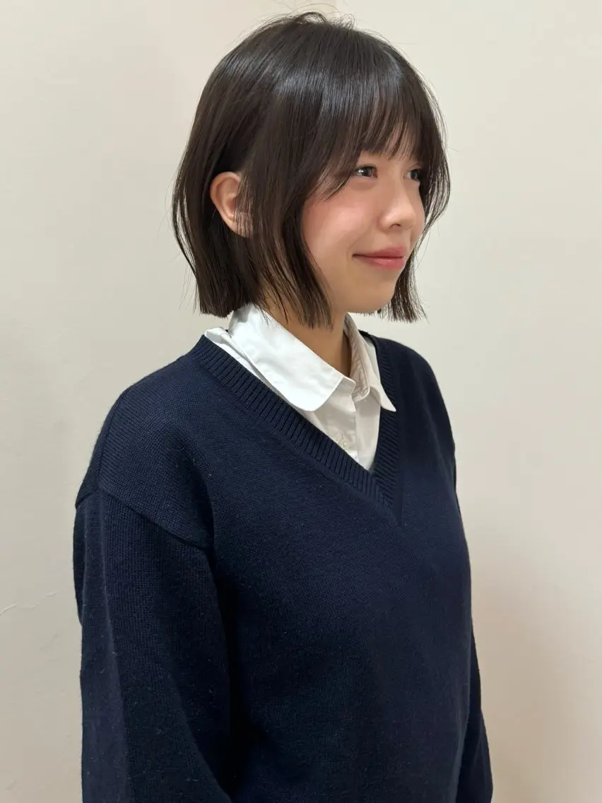 ショート 透明感🍨レイヤー ヘアセット/miyuのヘアスタイル