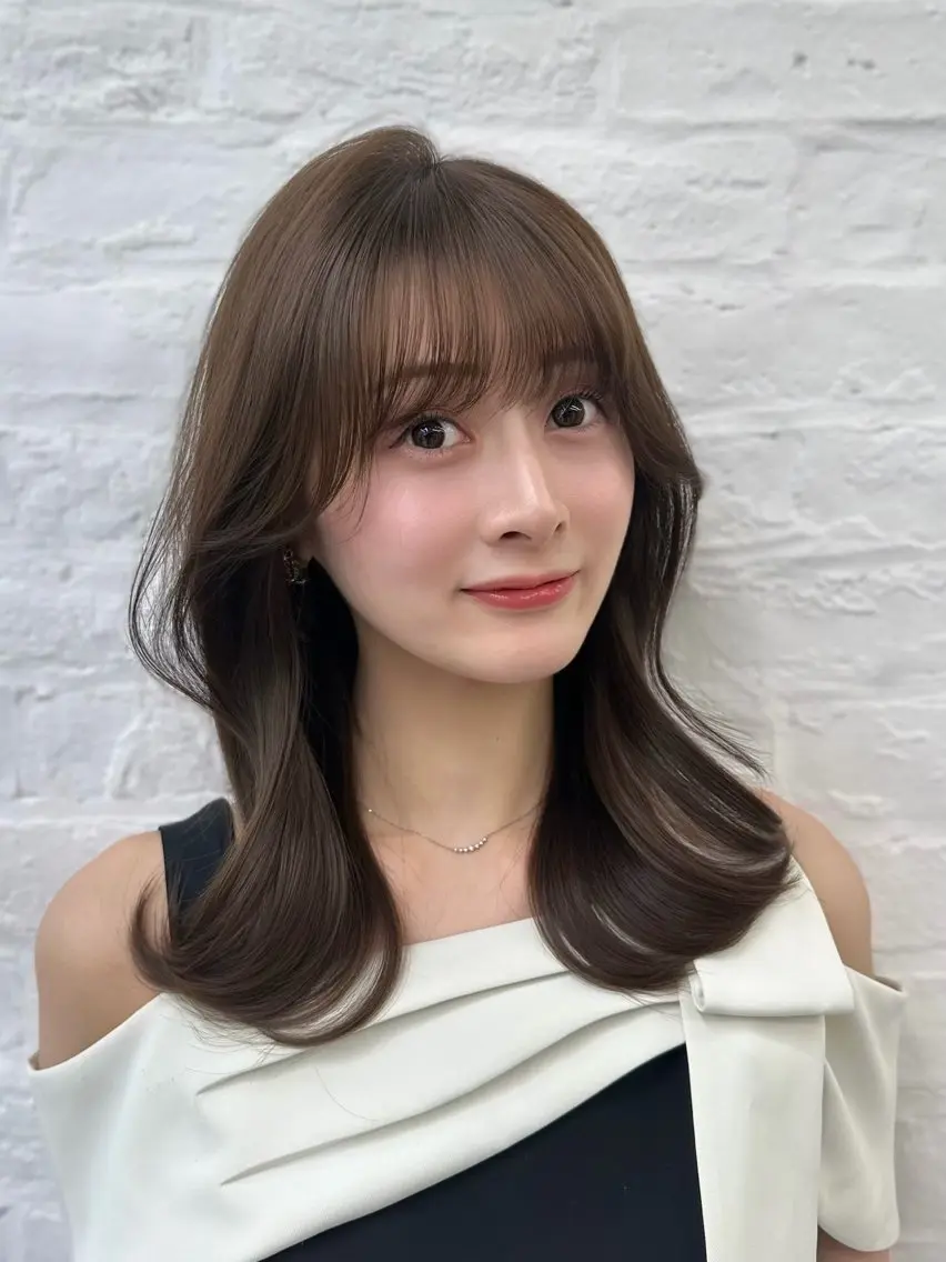 ミディアム なつき🎀韓国ヘア /透明感カラーのヘアスタイル
