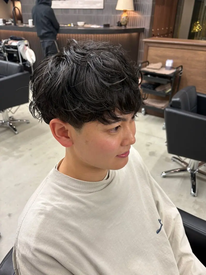パーマ メンズ メンズパーマ メンズパーマ特化 sayoのヘアスタイル